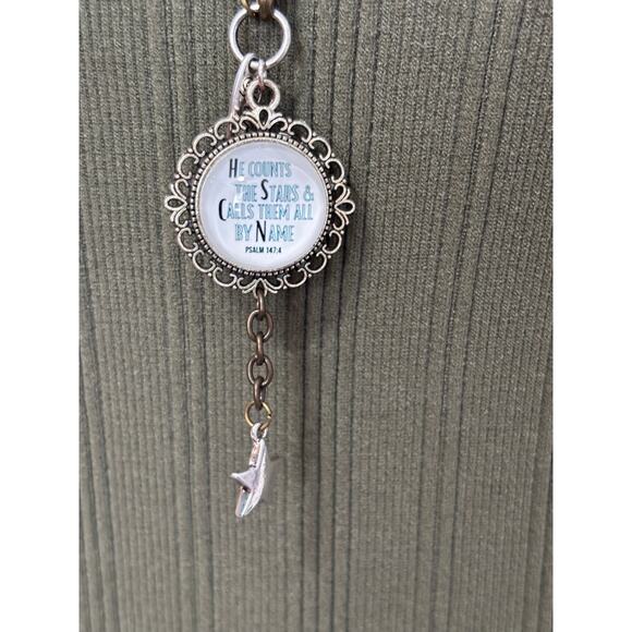 Plunder Women's "He Counts The Stars..." Long Necklace Pendant BOHO Statement - Picture 1 of 6
